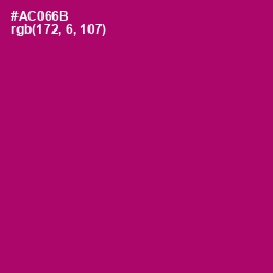#AC066B - Lipstick Color Image