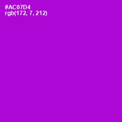 #AC07D4 - Electric Violet Color Image