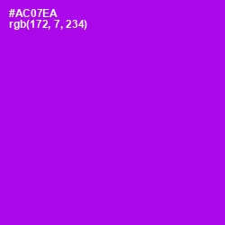 #AC07EA - Electric Violet Color Image