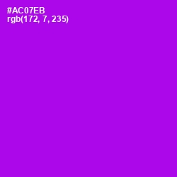 #AC07EB - Electric Violet Color Image