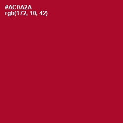 #AC0A2A - Shiraz Color Image