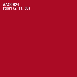 #AC0B26 - Shiraz Color Image