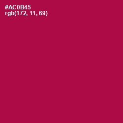 #AC0B45 - Jazzberry Jam Color Image