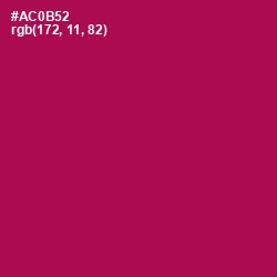 #AC0B52 - Jazzberry Jam Color Image