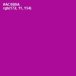 #AC0B9A - Violet Eggplant Color Image