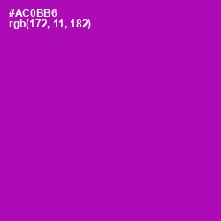 #AC0BB6 - Violet Eggplant Color Image