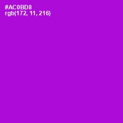 #AC0BD8 - Electric Violet Color Image