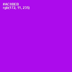 #AC0BEB - Electric Violet Color Image