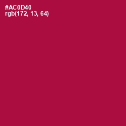 #AC0D40 - Jazzberry Jam Color Image