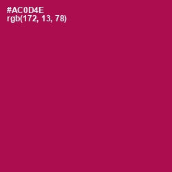 #AC0D4E - Jazzberry Jam Color Image