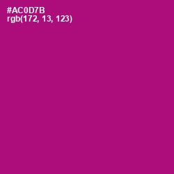 #AC0D7B - Flirt Color Image