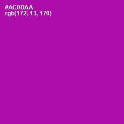 #AC0DAA - Violet Eggplant Color Image