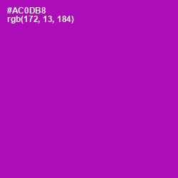 #AC0DB8 - Violet Eggplant Color Image