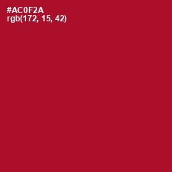 #AC0F2A - Shiraz Color Image