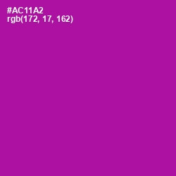 #AC11A2 - Violet Eggplant Color Image