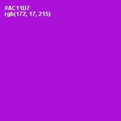 #AC11D7 - Electric Violet Color Image