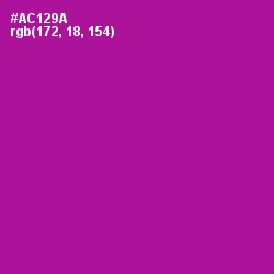 #AC129A - Violet Eggplant Color Image