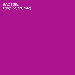 #AC138E - Violet Eggplant Color Image