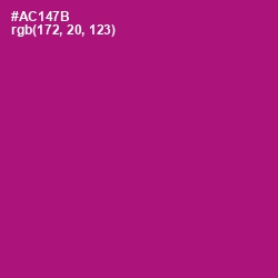 #AC147B - Flirt Color Image