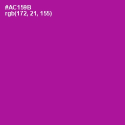 #AC159B - Violet Eggplant Color Image