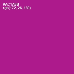 #AC1A8B - Violet Eggplant Color Image