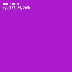 #AC1ACD - Electric Violet Color Image