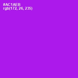 #AC1AEB - Electric Violet Color Image