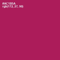 #AC1B5A - Jazzberry Jam Color Image