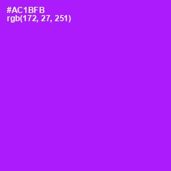 #AC1BFB - Electric Violet Color Image