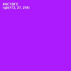 #AC1BFE - Electric Violet Color Image