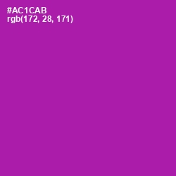 #AC1CAB - Violet Eggplant Color Image