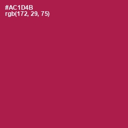 #AC1D4B - Jazzberry Jam Color Image