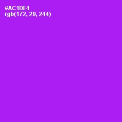 #AC1DF4 - Electric Violet Color Image