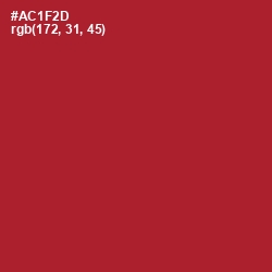 #AC1F2D - Shiraz Color Image