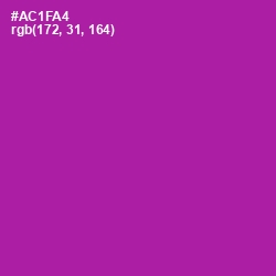 #AC1FA4 - Violet Eggplant Color Image