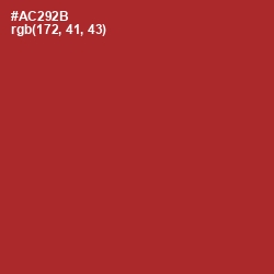 #AC292B - Mexican Red Color Image