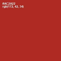 #AC2A22 - Mexican Red Color Image