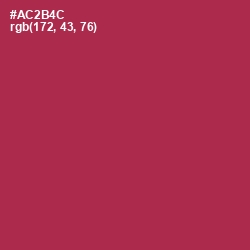 #AC2B4C - Night Shadz Color Image