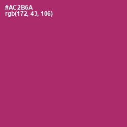 #AC2B6A - Hibiscus Color Image