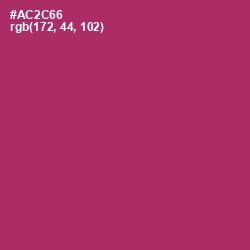 #AC2C66 - Hibiscus Color Image