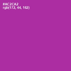 #AC2CA2 - Medium Red Violet Color Image