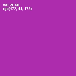 #AC2CAD - Violet Eggplant Color Image