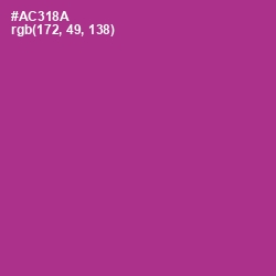 #AC318A - Medium Red Violet Color Image
