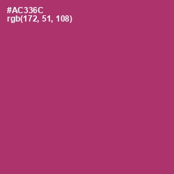 #AC336C - Rouge Color Image