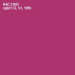 #AC336D - Rouge Color Image