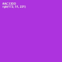 #AC33DD - Electric Violet Color Image