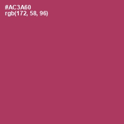 #AC3A60 - Rouge Color Image