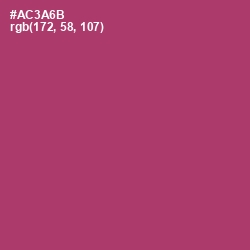 #AC3A6B - Rouge Color Image