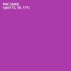 #AC3AAB - Medium Red Violet Color Image