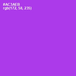 #AC3AEB - Electric Violet Color Image